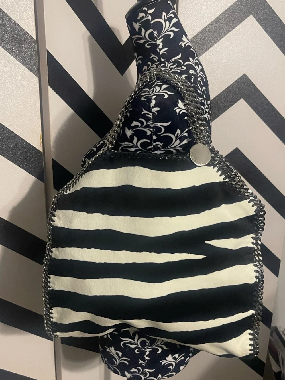 Zebra Stella McCartney Falabella Foldover Tote